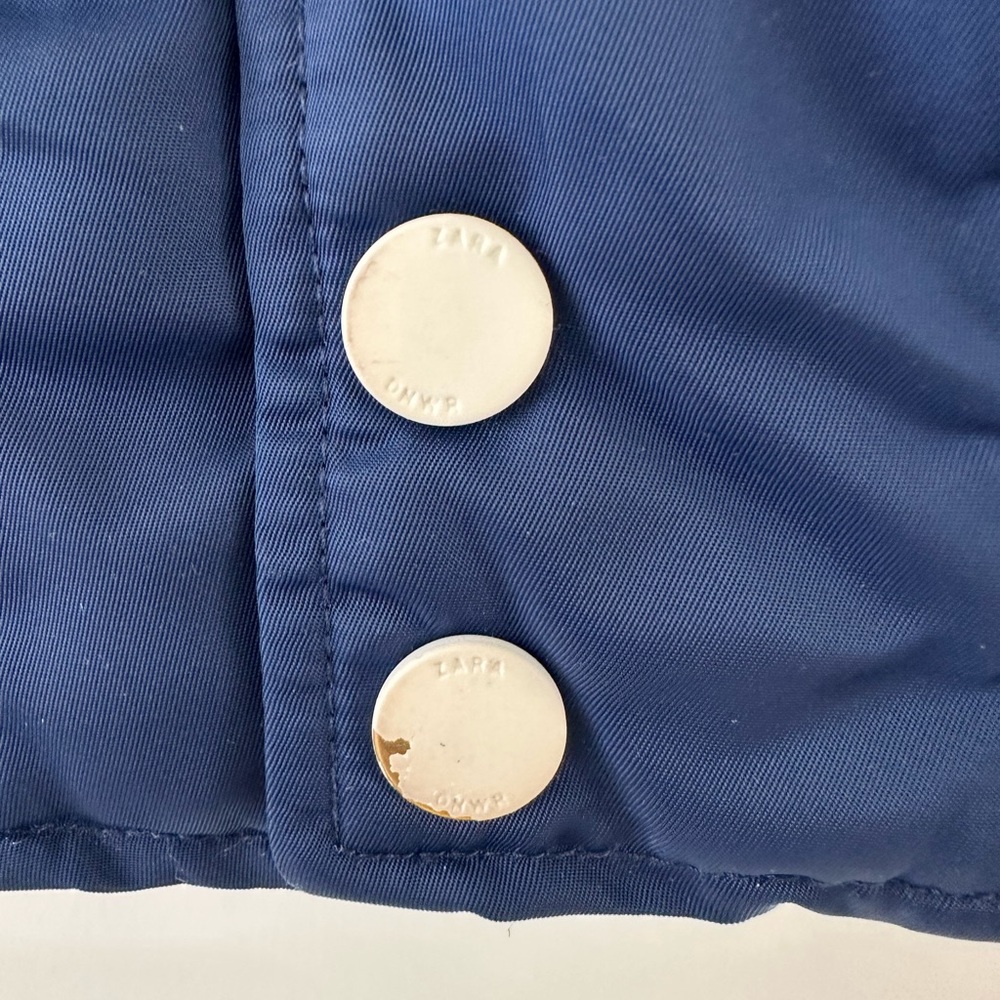 Zara Navy and White Varsity Jacket - Picture 6 of 7